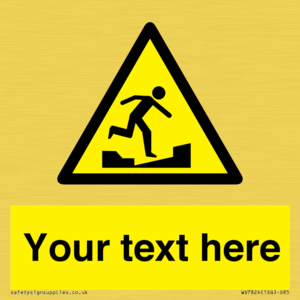 Custom warning uneven surface